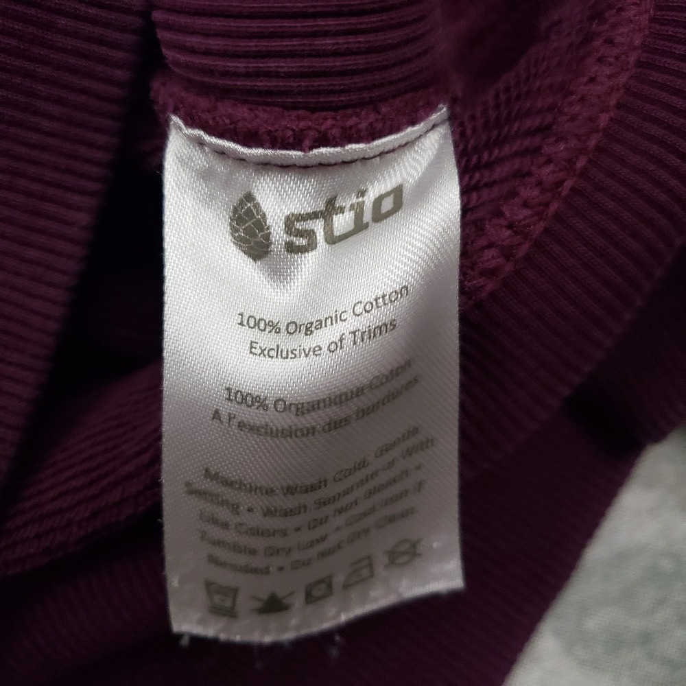 Stio Sweatshirt Womens XS Purple Hooded Pockets Long Sleeve - Picture 6 of 11
